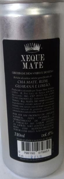 XEQUE MATE-Yerba mate/rum/guarana/lemon drink-310mL-XEQUE MATE - MATE E - Brazil