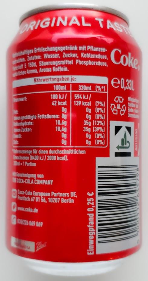 Achetez en gros Boissons Gazeuses Coca Cola 330ml Allemagne et