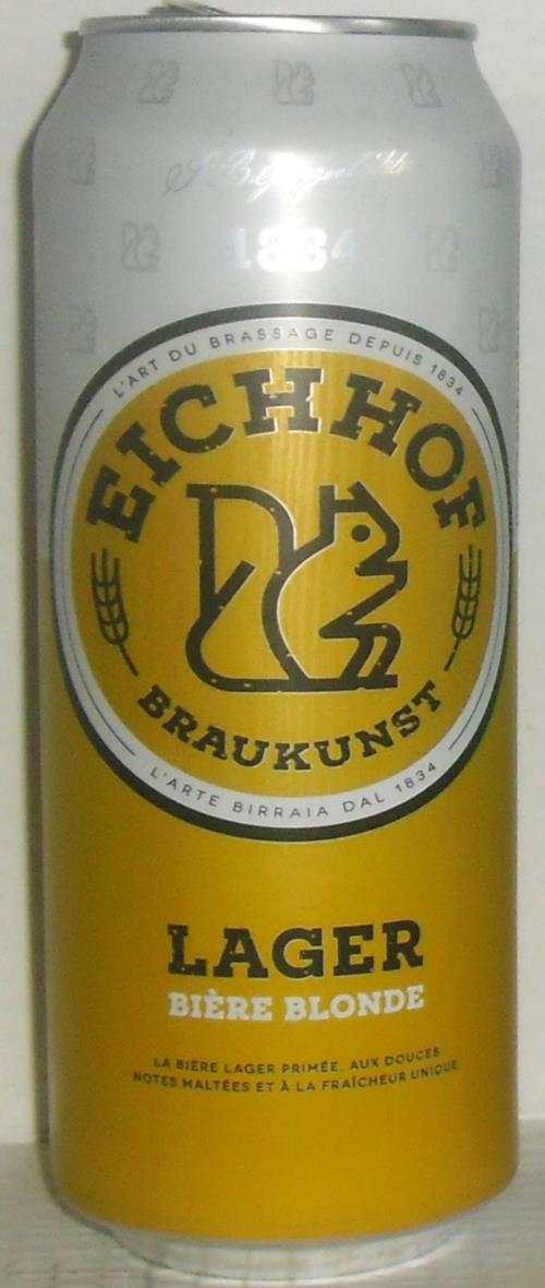 EICHHOF-Beer-500mL-BRAUKUNST LAGER HELL-Switzerland