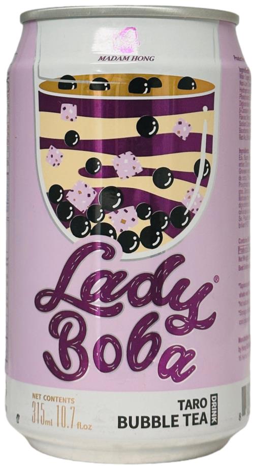 Bubble Tea Lady Boba Taro 315ml Madam Hong - Empório Daruma