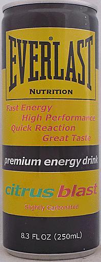 EVERLAST-Energy drink -citrus-250mL-United States