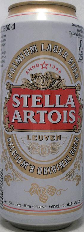 STELLA ARTOIS-Beer-500mL-Belgium