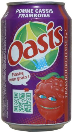 OASIS-Apple/blackcurrant drink-330mL-FRAMBOURGEOISE - FLA-France