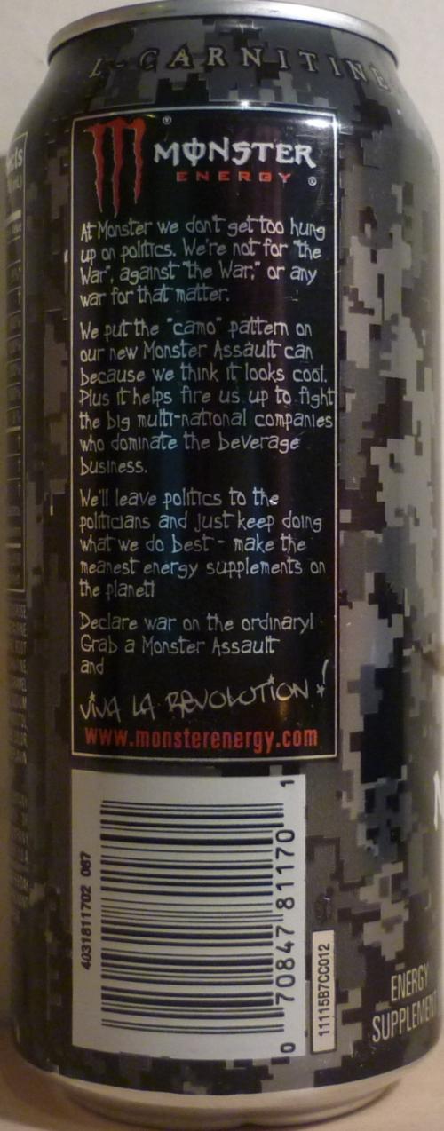 Monster Energy Drink Barcode