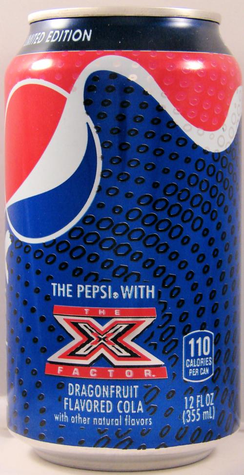 PEPSI-Cola with dragonfruit-355mL-X - LIMITED EDITION -United States