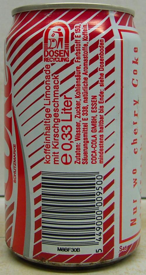 Coca-Cola Cherry Dose Einweg 330 ml – Mr. Speedy