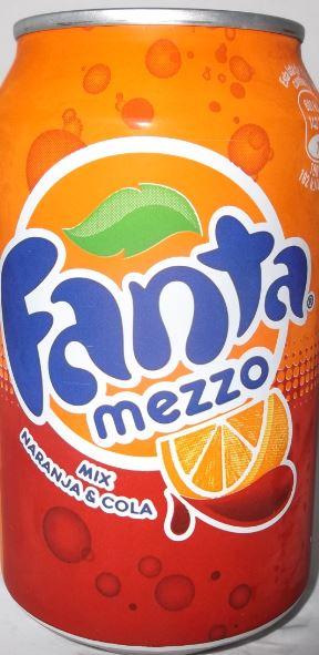 FANTA-Cola/orange soda-330mL-FANTA MEZZO NA-Spain MIX 