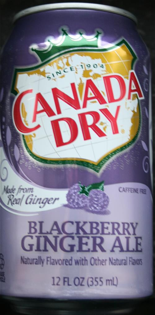 CANADA DRY-Ginger ale -blackberry-355mL-United States